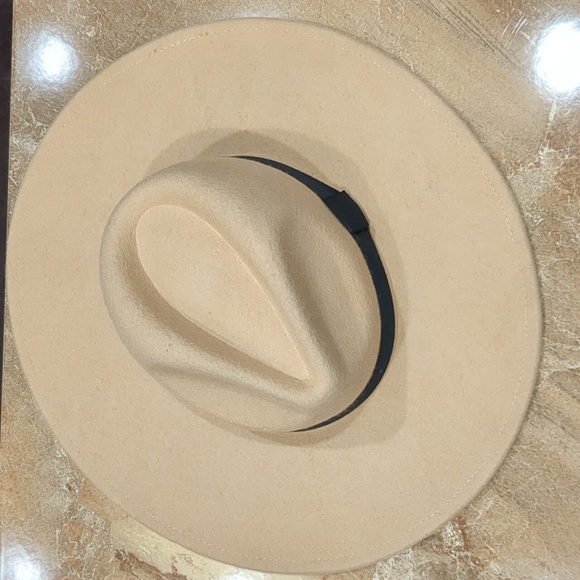 "So Many Words" LULUS Tan Fedora Structured Wide Brim Bohemian Hat (NWT) - Picture 4 of 16